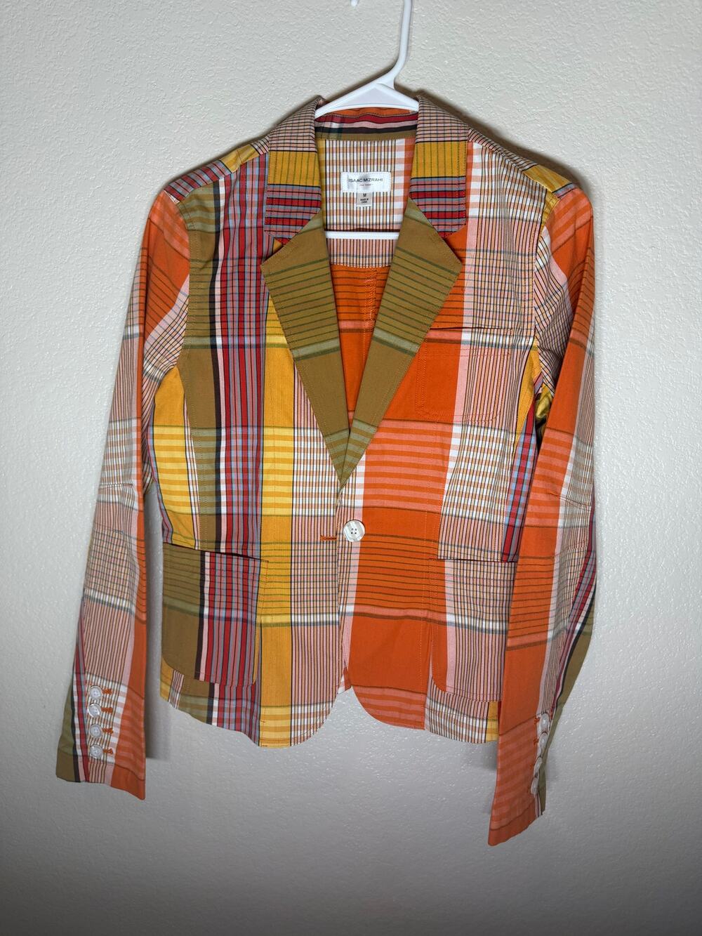 Isaac Mizrahi for Target Plaid Blazer Jacket Women's Medium NWT